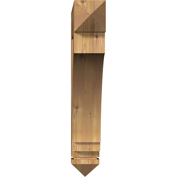 Imperial Arts & Crafts Rough Sawn Bracket, Western Red Cedar, 6W X 36D X 36H